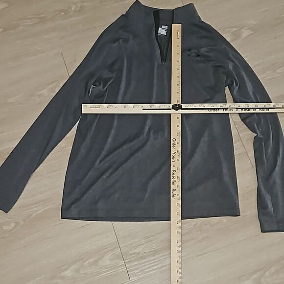 Under Armour Shirt Medium Loose Heat Gear Logo Outdoor 1/4 Zip Pullover PreOwned - Picture 1 of 3